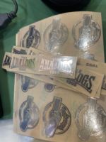 Autocollants personnalisés en métal 3D avec transfert UV, autocollants adhésifs, logo chromé, décalcomanie en métal gaufré, design de décalcomanie pour vélo