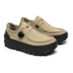 Chaussures à talons bas pour hommes, mocassins vintage en daim à talons bas, offrant plus de commodité pour le port, adaptés à un usage décontracté en hiver - Product Image 4