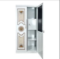 Armoire de rangement en acier durable pour vêtements, avec étagères, personnalisation OEM, mobilier de stockage commercial en gros