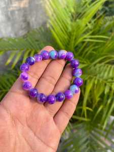 Certified Sugilite Bead <b>Bracelet</b>: Sugilite Purple Gemstone (9-12mm, 157ct) Purple Round Stone Beads For <b>Bracelet</b> Making 9-12mm - Product Image 3
