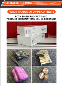 Machine d'emballage sous film rétractable, contrôle PLC, scellage automatique, collage, emballage de boîtes en papier, fonctionnement facile pour l'emballage de sachets alimentaires - Product Image 6