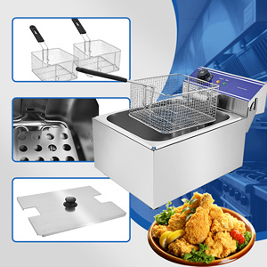 Friteuse électrique à huile peu consommante et à préchauffage rapide, <span class=keywords><strong>de</strong></span> qualité industrielle, pour cuisine KFC - Product Image 4
