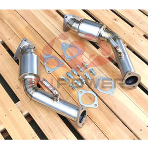 Tubos de bajada de resonador de escape de titanio 370Z 350Z VQ35HR Infiniti G35 G37 q60 VQ37VHR Tubo de prueba - Product Image 1