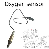 Sonde Lambda pour pièces d'origine GM AFS21 19211437 1 fil, capteur d'oxygène à 1 fil, capteur O2, rapport air-carburant, 0258002024, 0258002060