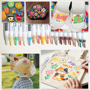 Xu hướng sản phẩm <span class=keywords><strong>2025</strong></span> <span class=keywords><strong>New</strong></span> arrivals Acrylic sơn đánh dấu màu trắng đen màu graffiti mực không thấm nước vĩnh viễn bút - Product Image 6