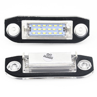 Éclairage de plaque d'immatriculation LED sans erreur 31253006 30753839 pour Volvo S40 S60 S80 XC60 XC70 – Remplacement de la lampe de plaque arrière de voiture