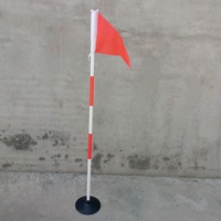 Bâtons d'alignement de golf pliables personnalisés OEM, 2 sections, en fibre de verre, avec étui en tube PVC transparent, logo personnalisé, découpe sur mesure