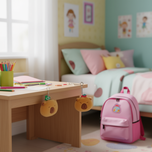 Porte-monnaie en peluche Capibara 7 pouces, pochette douce et moelleuse en forme d'animal de dessin animé pour enfants et filles - Product Image 5