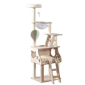 Modern Large Cat Tree Furniture Wool and Rope Condos with Sisal Wall Climbing <b>Shelves</b> <b>Shelf</b> Mounted Cat Perches - Product Image 1
