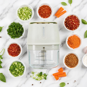 Picadora de ajo eléctrica Oceno de 280W, a batería, de plástico, mini picadora de alimentos para uso en la cocina - Product Image 5