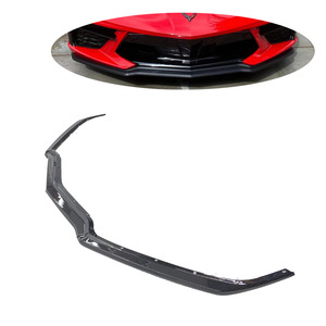 Lèvre de pare-chocs avant en fibre de carbone véritable 2019- pour Chevrolet <span class=keywords><strong>Corvette</strong></span> C8 Z51 Splitter avant - Product Image 1