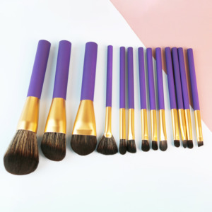 Starry Purple Makeup Brush Set Luxury Professional Cosmetic Brushes for Foundation Powder Beauty Makeup Use - Product Image 5