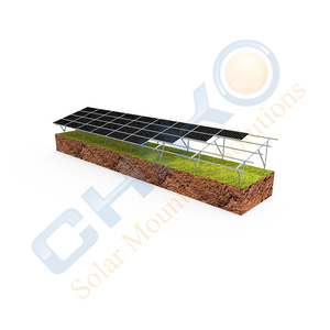 Système de montage au sol solaire CHIKO adapté avec supports en acier galvanisé à chaud 1000V/1500V pour une installation optimale - Product Image 4