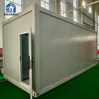 Maison conteneur pliable extensible RELYANCE, cabine en acier, bâtiment moderne et portable pour hôtel, dortoir, bureau