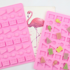 321 49 khoang Mini Kem khuôn sô cô la ngọt ngào hình nón <span class=keywords><strong>Silicone</strong></span> bánh khuôn kẹo dẻo sô cô la nhựa <span class=keywords><strong>Silicone</strong></span> BPA miễn phí tái sử dụng - Product Image 2