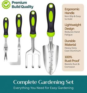 Custom Heavy Duty <b>Garden</b> <b>Tools</b> Floral <b>Set</b> Rust Proof Non-Slip Durable Gardening Supplies Ergonomic Hand <b>Tools</b> - Product Image 2