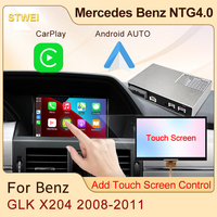 STWEI CarPlay Inalámbrico para Mercedes Benz GLK X204 2008-2011 NTG 4.0, Car Play, Android Auto, Espejo, Cámara Trasera, Pantalla Táctil