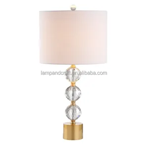 Square Crystal Home Decor Table Lamp For Hotel Lobby For Hotel Guestroom Living Room Bedroom