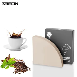 V101 V102天然环保食品级咖啡滤纸倒在咖啡工具滴头上