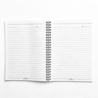 Cuaderno Personalizado de Doble Espiral de 210x150mm, Papel Rayado, Cuaderno Escolar con Doble Espiral, Cubierta Impresa Personalizada, Papelería OEM