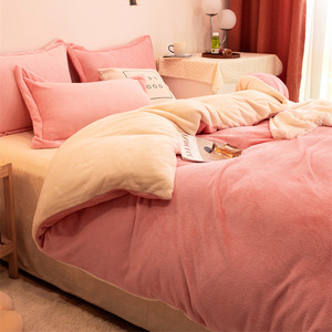 Tùy Chỉnh Bộ Đồ Giường Thiết Kế Bộ Chăn Đặt Nữ Hoàng Kích Thước Vua Kích Thước Tấm Ga Giường Bìa Cho Mùa Đông Ấm áp Bộ Đồ Giường Chăn Và Comforter Bộ - Product Image 4