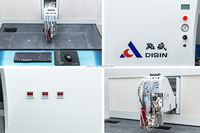 Máquina de pintura magnética de alta velocidad y precisión, programación automática de ordenador, refrigerador de fábrica, 4 colores