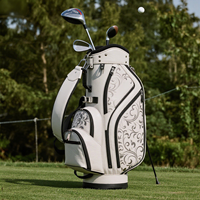 Sac de golf brodé à motif de défilement de vigne de la dynastie Tang de style chinois