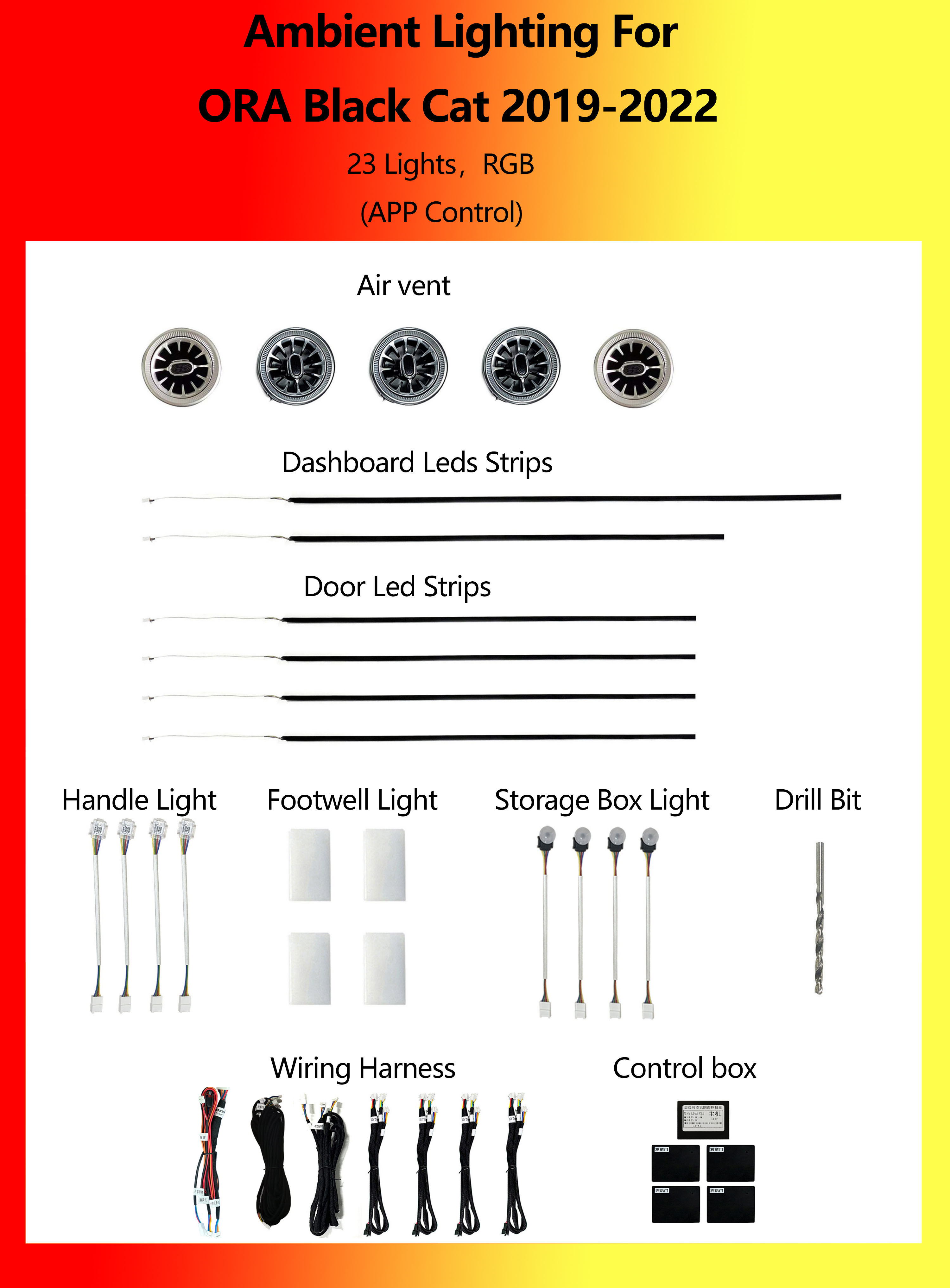 ORA Black Cat RGB 23 Lights