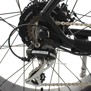 Vélo tout-terrain électrique 26 pouces à 7 vitesses en alliage d'aluminium à gros pneus fatbke - Product Image 4