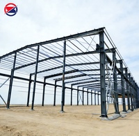 Bâtiment d'atelier en structure d'acier modulaire, entrepôt métallique étanche, hangar flexible pour usine industrielle et stockage de marchandises