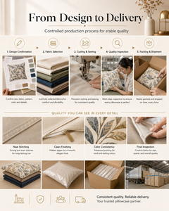Housse de coussin carrée en coton pur, douce et respirante, pour canapé et chambre à coucher - Product Image 3