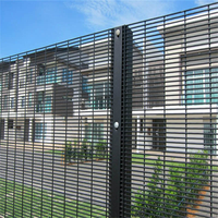 Moderne anti-klim 3D gebogen perimeteromheining prefab 358 gaas stalen constructie eenvoudig te monteren op maat gemaakte hoogte poedercoating