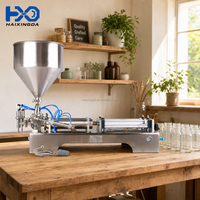 Machine de remplissage de pâte intégrée à double tête, optimisée et à haut débit, pour l'emballage professionnel de liquides chimiques à haute viscosité
