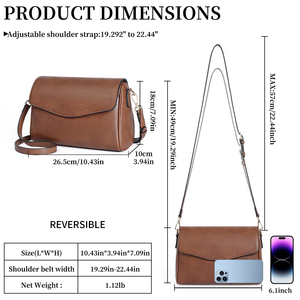 Sacs à main vintage pour femmes, grande capacité, nouvelle mode, fabriqués sur mesure, en <span class=keywords><strong>cuir</strong></span> PU, sacs à bandoulière pour femmes - Product Image 5