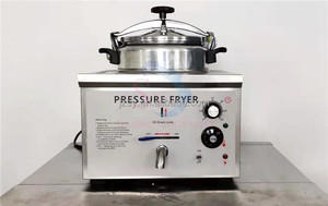 <span class=keywords><strong>Freidora</strong></span> a Presión Pequeña de Alto Voltaje, <span class=keywords><strong>Freidora</strong></span> Eléctrica Comercial Americana de Acero Inoxidable, <span class=keywords><strong>Olla</strong></span> para Freír Pollo de Sobremesa - Product Image 5