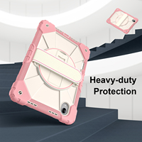 Étui WESOROL pour Lenovo Xiaoxin Pro 13 Pro GT 13 Idea Tab Pro Gen 2 TB390 360 avec support, bandoulière et porte-stylo, couleur or rose