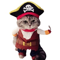 Vêtements pour animaux de compagnie élégants pour chiens et chats, marin, pirate, capitaine, médecin, vêtements de personnalité, cosplay, vêtements pour chats