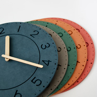 Horloge Murale Moderne Simple Sans Perçage, Couleur Morandi, pour Salon, Meuble TV, Entrée, Décoration Transfrontalière