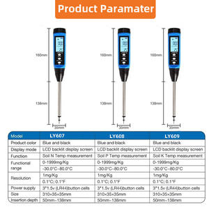Yeni Toprak NPK Test Cihazı Hassas Fosfor Potasyum Azot Toprak Ölçer 0-1999 mg/kg Tarım Tarım Bahçecilik Dedektörü - Product Image 4