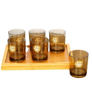Red Cherry <b>Infused</b> Glass Round Simple Drinking Cup Herbal <b>Tea</b> Juice Cup Single Home Use Solid Color - Product Image 4