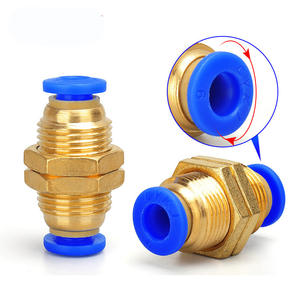 Conector Neumático de Latón con Rosca Externa, Conector Rápido de Cobre 8-02, Conector Rápido Recto 10-02, Accesorio para Tubería de Aire 12-04 - Product Image 1