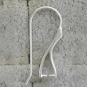 Sterling <b>Silver</b> Prong Earwires Bulk Components for Making Elegant Jewelry Earpieces by Sejal Creation - Product Image 1