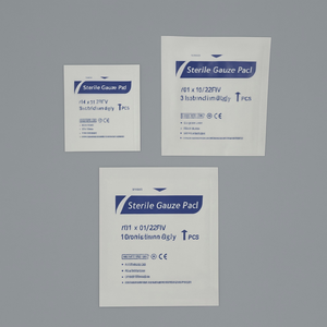 8-Ply First Aid Cotton Sterile <strong>Gauze</strong> Pads Individually Packed for Wound Protection Medical Grade <strong>Gauze</strong> - Product Image 1