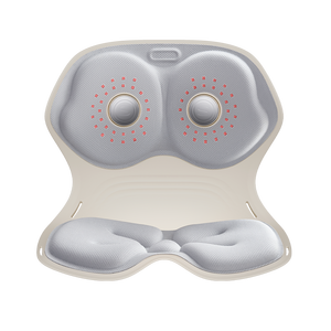 Chaise ergonomique portable correctrice de posture avec thérapie par lumière rouge, compression chauffante, massage par vibration et ajustement de la posture - Product Image 1