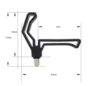 Support de <span class=keywords><strong>canne</strong></span> à pêche M3/8 Crap, tête de préhension Abs pour carpe, Support de <span class=keywords><strong>canne</strong></span> à pêche, outils de matériel de pêche en plein air - Product Image 3