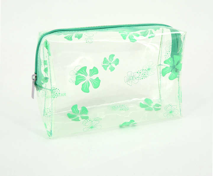 Custom Print Logo Waterproof Clear PVC Toiletry Bag for Traveling