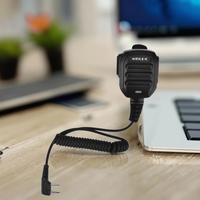 Microphone portable BQ-S1-1 K pour talkie-walkie avec compatibilité PTT, écouteurs et casques filaires 3,5 mm pour radio bidirectionnelle