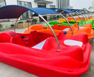 <span class=keywords><strong>Pédalo</strong></span> de type requin pour quatre personnes 2023 avec <span class=keywords><strong>toboggan</strong></span>, bateau à pédales aquatique, bateau de loisirs pour parc d'attractions - Product Image 5