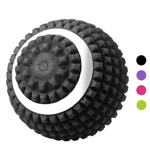 Newest Full Body Muscle Recovery 4 Levels Speed Massage Roller, Electric Washable Yoga Vibrating Massage Ball-