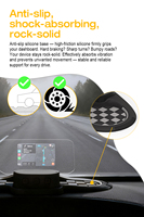 HUD GPS Universal Terlaris Layar LCD 1,45 Inci Tampilan Malam Hari Jam Kecepatan CarPlay Android Auto